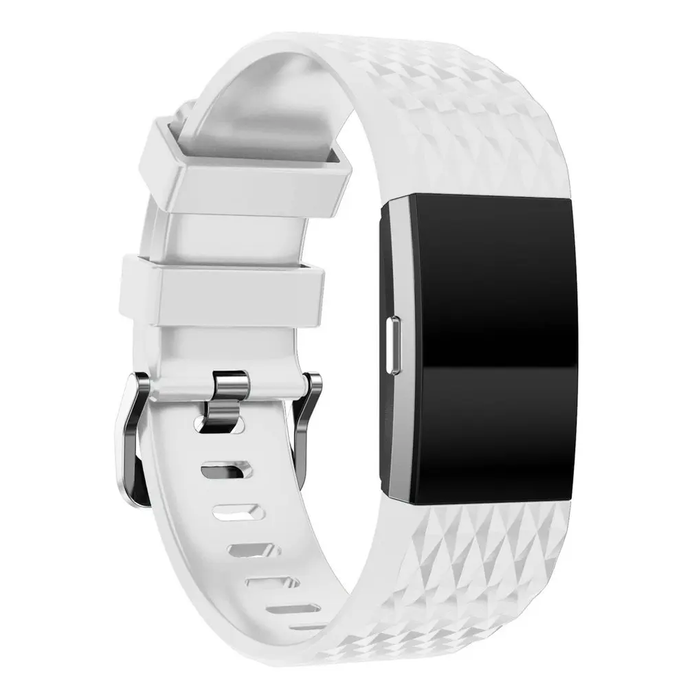 Fitbit charge2 ремешок 3D наручные часы замена алмазные ремешки мягкий силиконовый