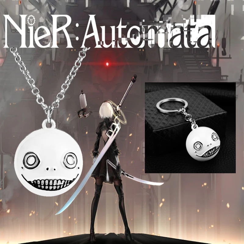 Ожерелье с 3D шариком NieR Automata 2B Emil No2 Подвески Ожерелья Креативные аксессуары