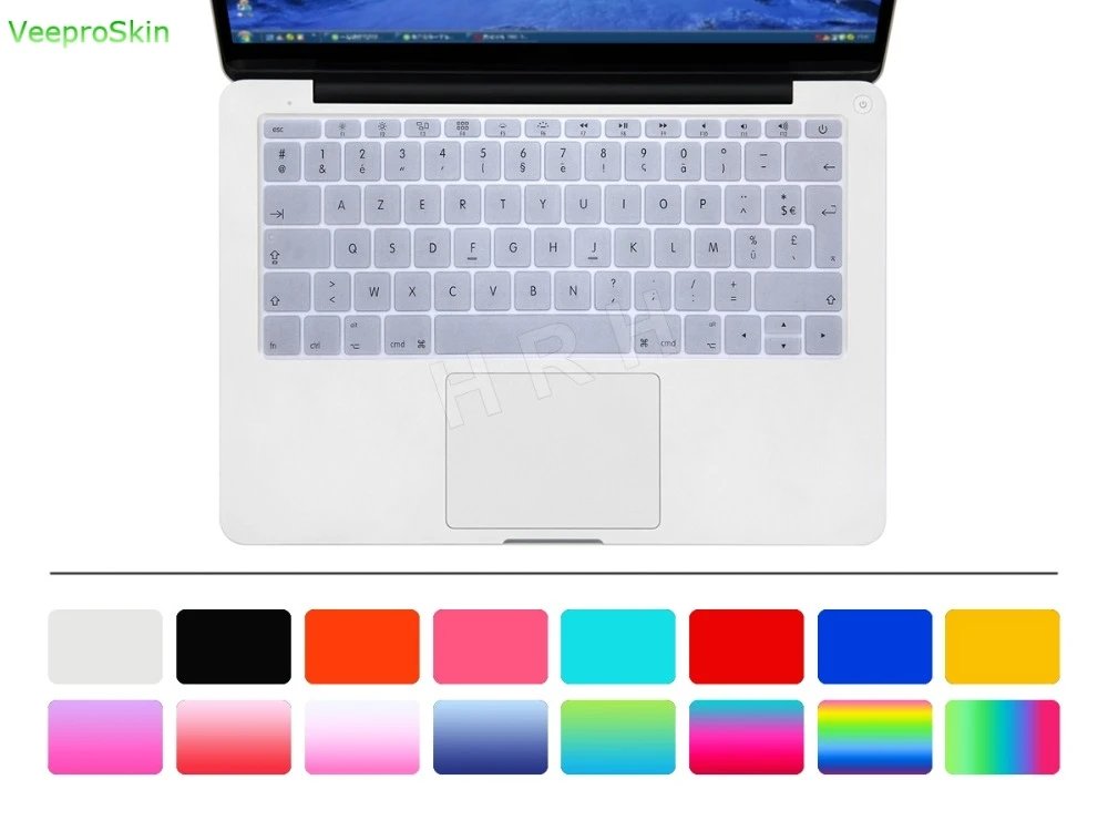 Для Macbook New Pro 13 &quotA1708 (версия 2016 без сенсорной панели) для 12 дюймов Azerty французский
