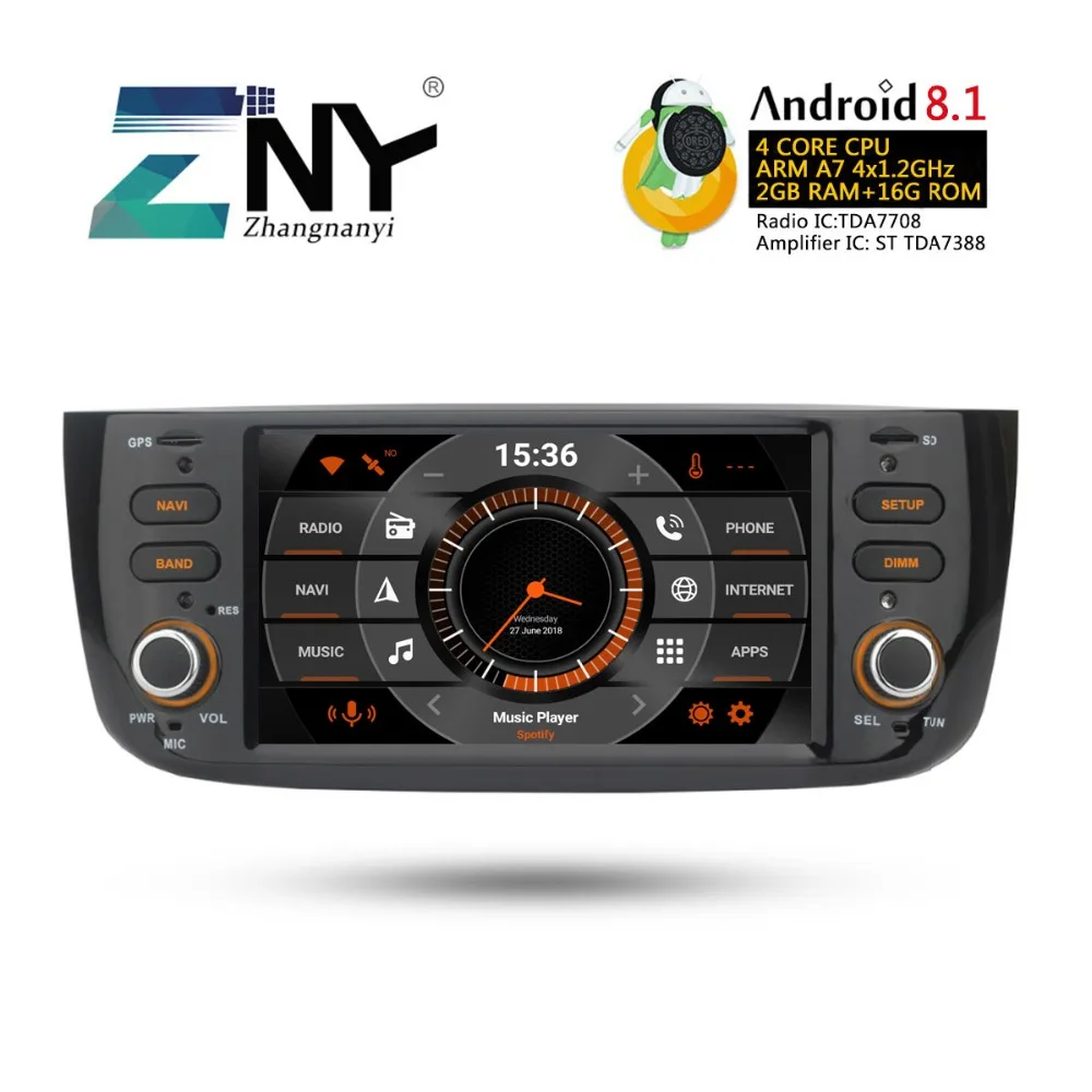 Android 8 1 автомобильный аудио видео для Fiat Grande Punto Linea 2012 2013 2014 2015 радио FM RDS Wi-Fi gps