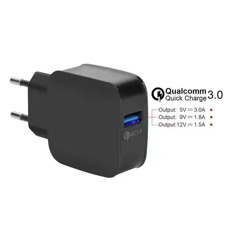 Быстрая зарядка 3 0 быстрое зарядное устройство USB для Xiaomi iPhone X 8 7 Samsung HTC M9 EU Plug
