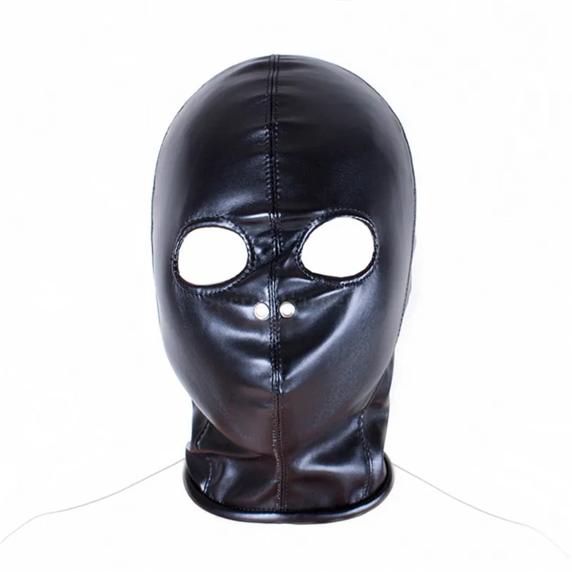 Morease Leather Hood Mask Sexy Bondage Fetish Mouth erotic Sex Toy For Woman Couple Restraint Adult Game juguetes | Красота и