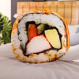 Fish roe sushi Еда плюшевые реалистичные закуски подушки 3D печать суши Стекло Пиво хот-дог гамбургер пицца подушки реквизит взрослый подарок - Цвет: Fish roe sushi
