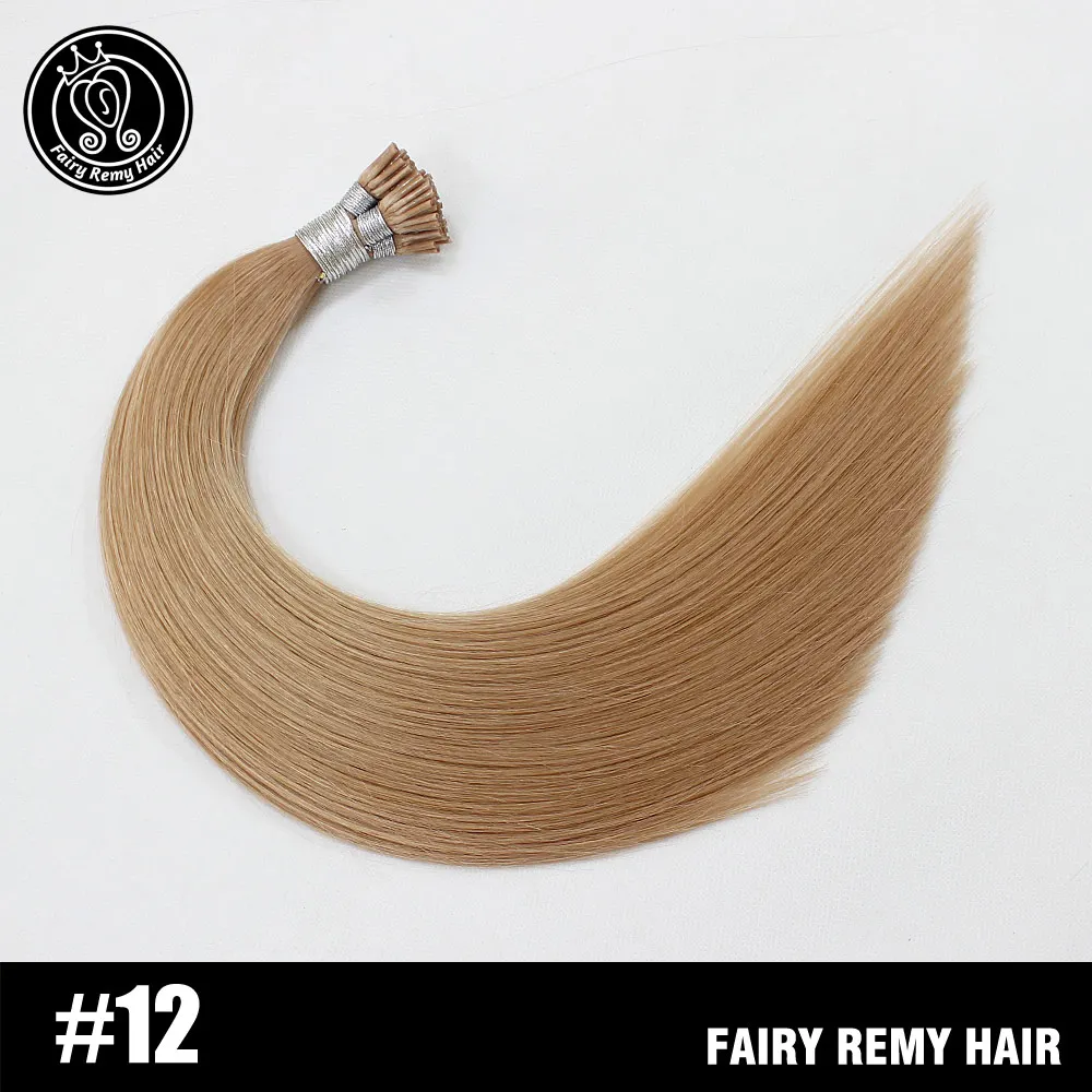 #12 I Tip Remy человеческие волосы для наращивания предварительно скрепленный наконечник палки для наращивания пепел блонд 22 дюйма 1 г на нитке 50 прядей сказочные волосы remy - Цвет: #12
