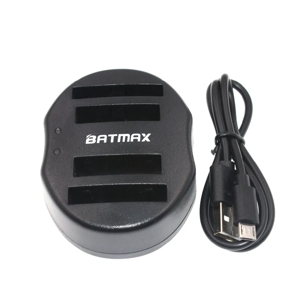 Batmax 4 шт. NB-5L NB 5L NB5L аккумуляторная батарея + USB двойное зарядное устройство для