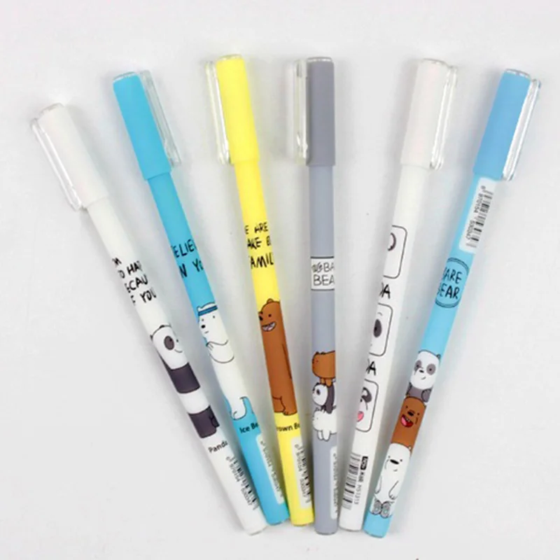 Новая оптовая 12 шт./лот 6 цвет мультфильм гелевая ручка гуашь коллаж украшения