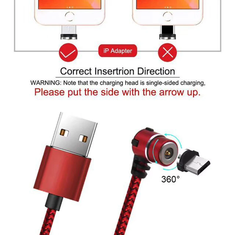 Магнитный микро USB кабель для iPhone Samsung Xiaomi Быстрая зарядка провод шнур магнит