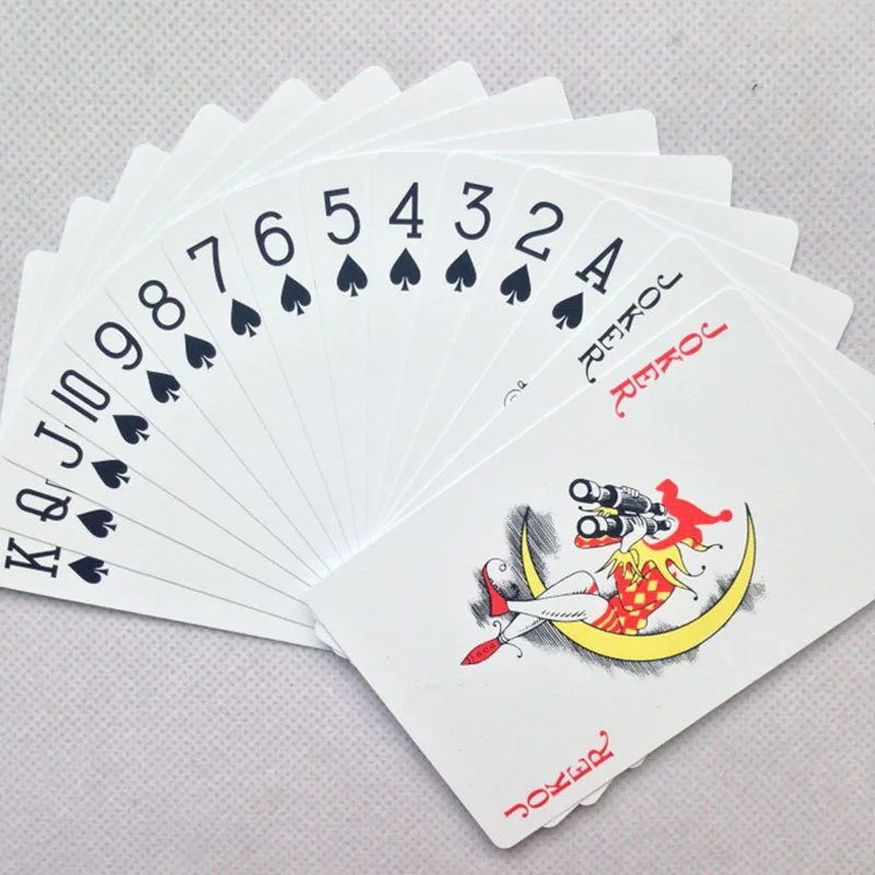Оптовая продажа 100 пластиковых игральных карт для покера синие и красные
