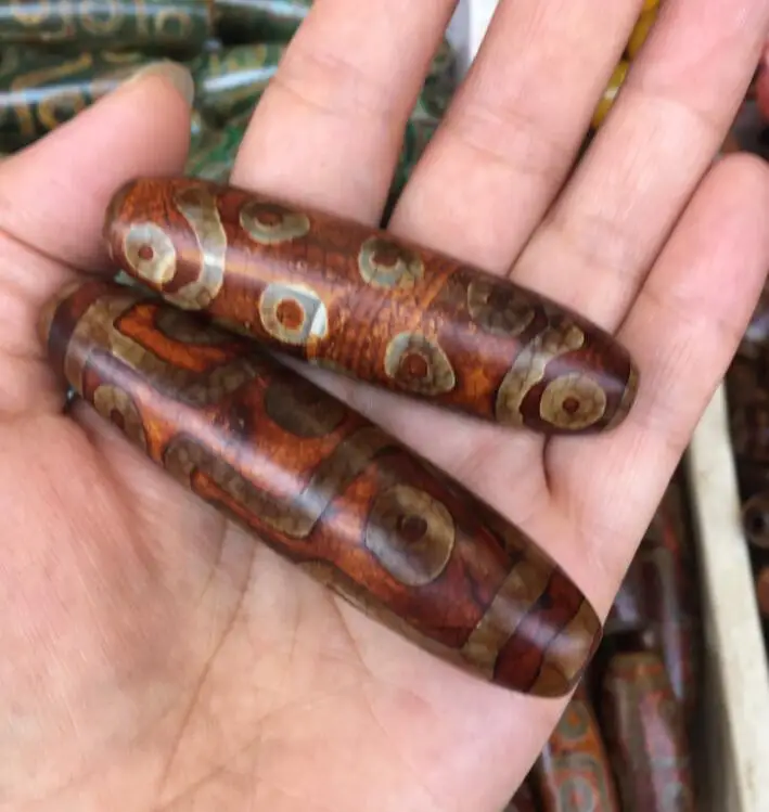 Free shipping tibetan prayer worry dzi bead old stone eye amulet gzi antique tibet | Beads