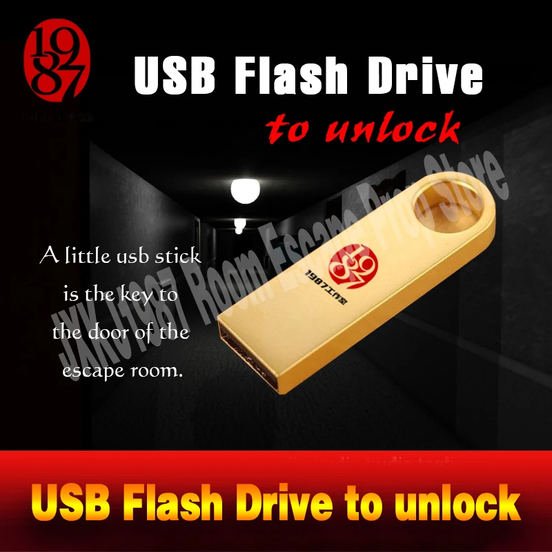 Реквизит для побега из комнаты реалистичный искатель приключений игра USB