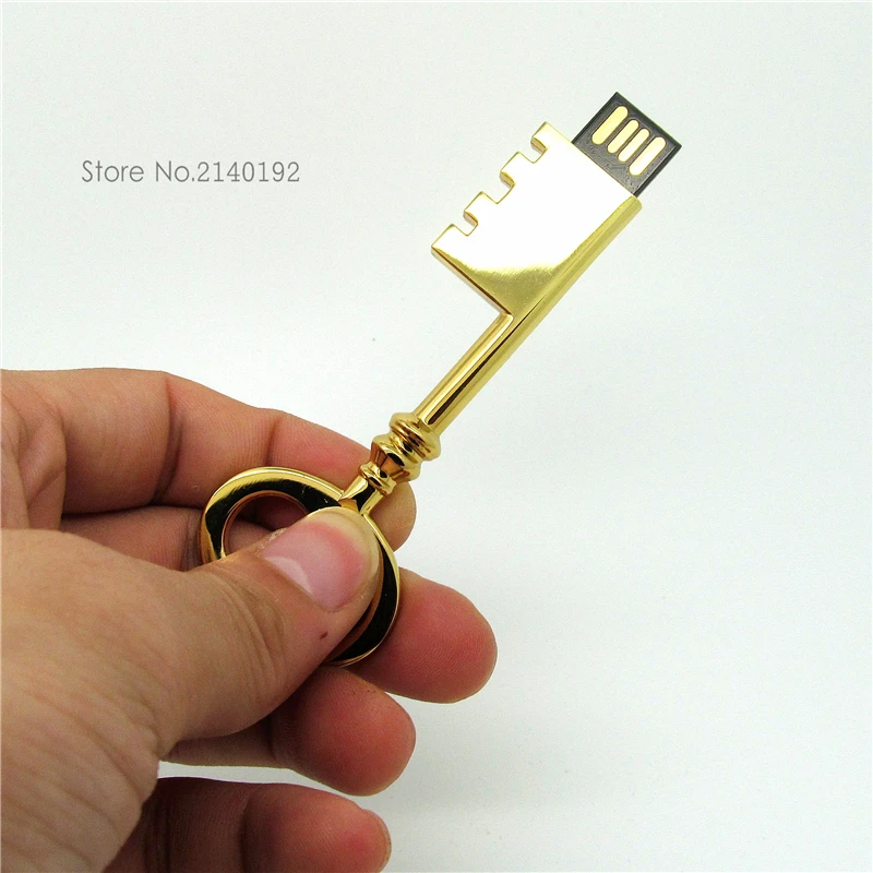 Высокое качество металлический брелок Флеш накопитель usb флэш USB 2 0 4 Гб