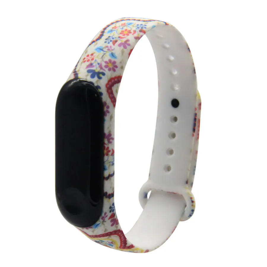 d59604 Для mi band 3/4 ремешок для mi band 3 4 аксессуары сменный силиконовый браслет для xiaomi mi 3 4 умные браслеты - Цвет: d59604