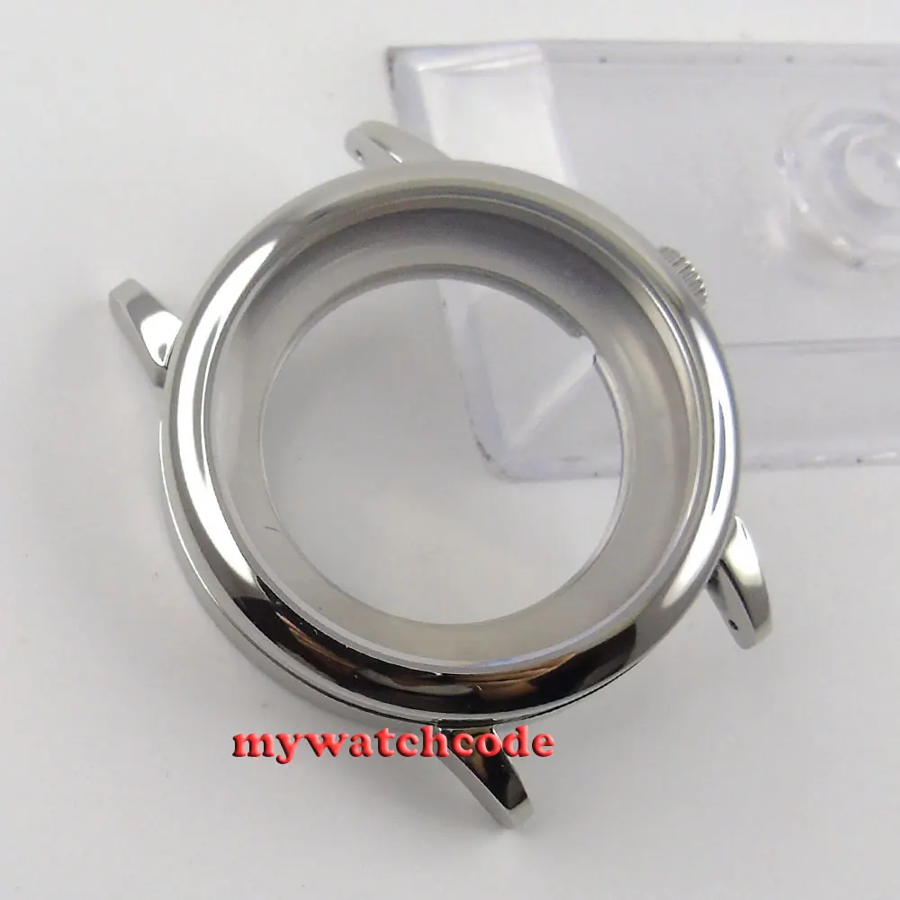 40 мм 316L нержавеющая сталь серебряный корпус для часов с автоматическим