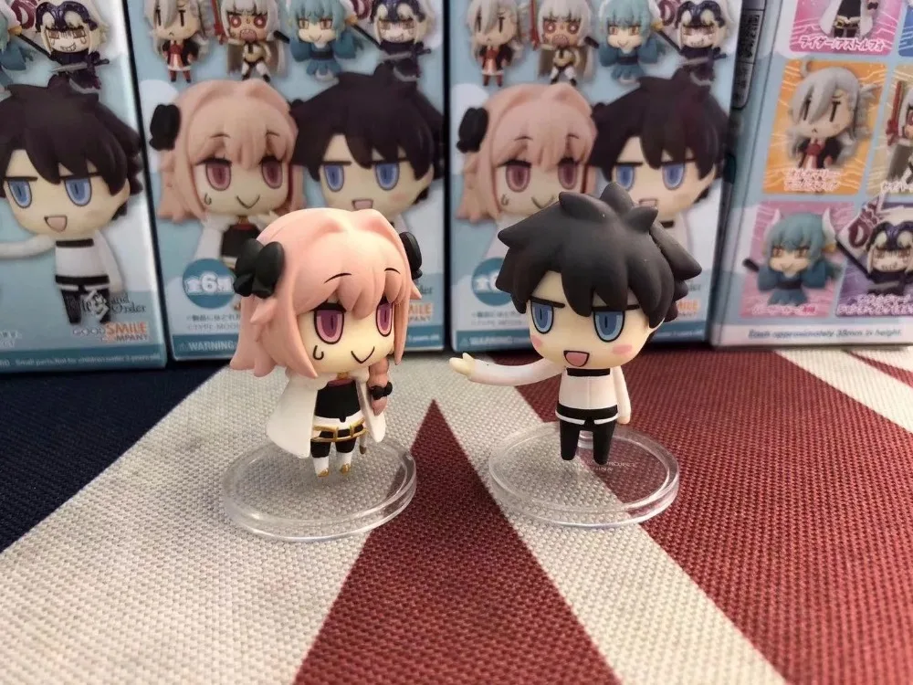 HKXZM аниме 5 см Fate Grand Order Jeanne dɺrc Olgamally Fujimaru Ritsuka Kiyohime Artila Astolfo ПВХ Фигурки игрушки
