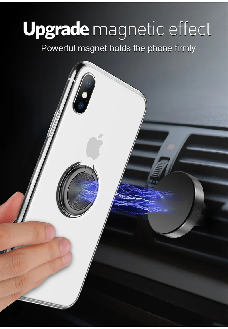 Чехол для iPhone Xs Max, чехол для iPhone Xr, для iPhone 8 Plus, роскошное прозрачное защитное кольцо, оболочка для iPhone X 6 6s 7, чехол