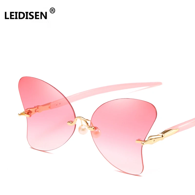 Женские солнцезащитные очки LEIDISEN винтажные кошачий глаз в форме бабочки UV400