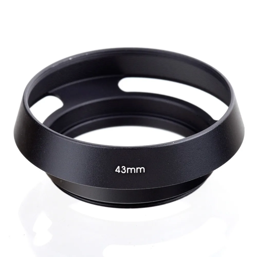 

10pcs/lot 40.5 43 46 49 52 55 58 62 67mm Black Vented Curved Metal camera lens Hood for Leica M for Pentax for S&ny for Olympus