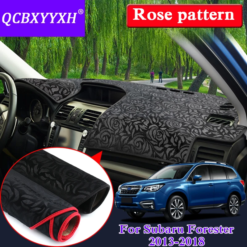 Car Styling Anti-slip Mat For Subaru Forester 2013-2018 LHD&ampRHD Rose Pattern Dashboard Protective Pad Shade Cushion Cover | Автомобили