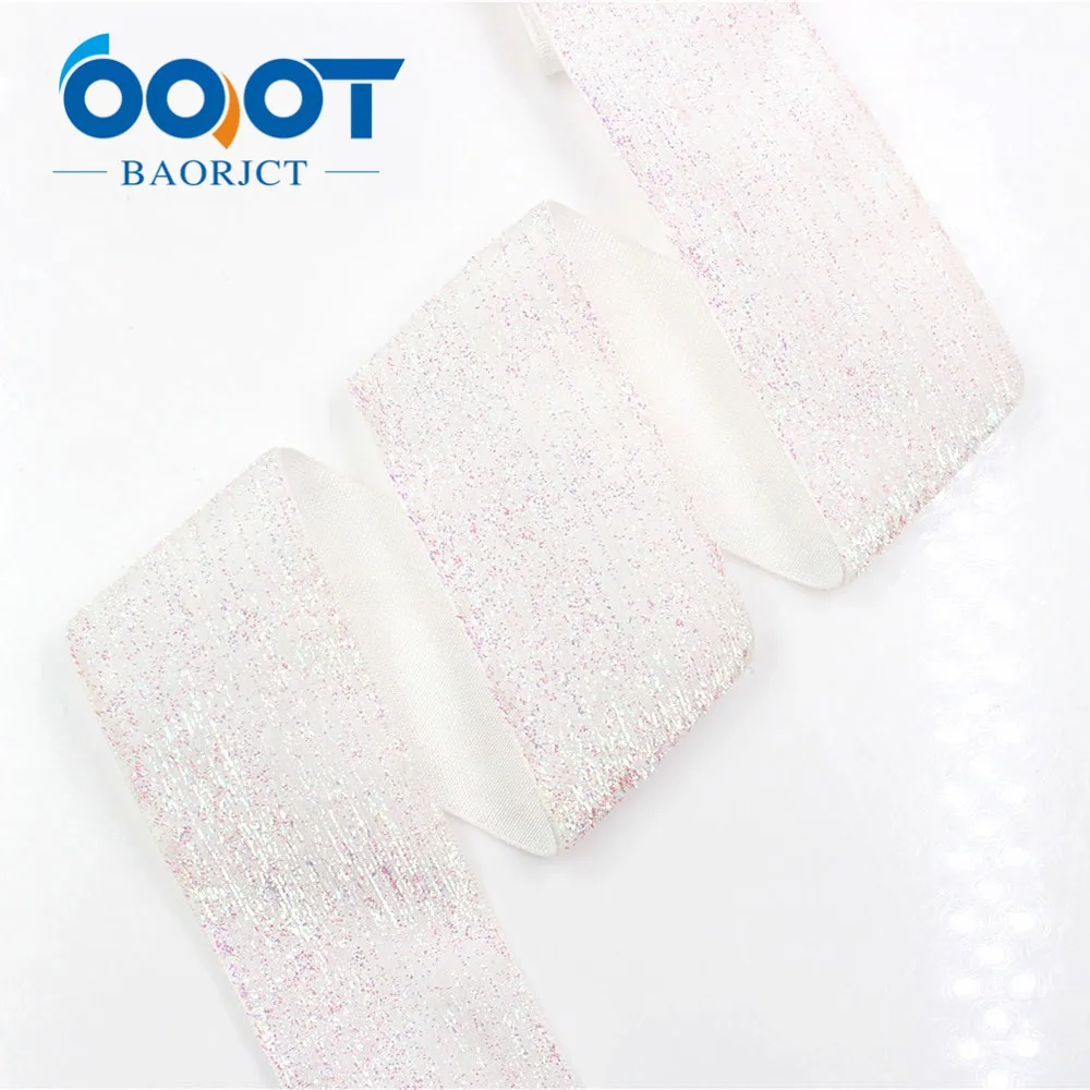 OOOT BAORJCT 1801054,38 мм 10 ярдов цельный зеленый лук ленты, DIY ручной работы головной убор аксессуары материал, украшение для волос - Цвет: 6