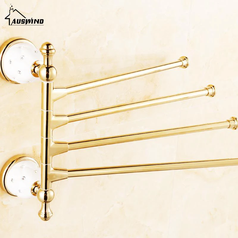 Позолоченная керамическая основа 3/4 полотенце для рук стержень полотенец четыре