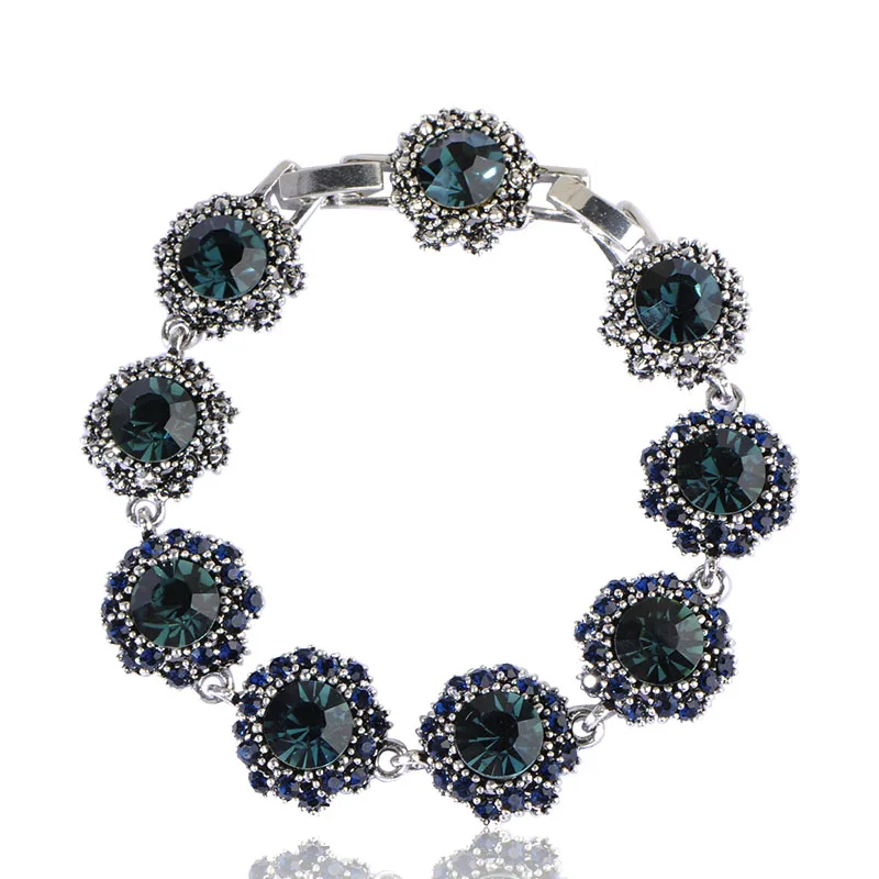 Старинные Турецкие Браслет Для Женщин Горный Хрусталь Кристалл Pulseira Femme Bijouteie