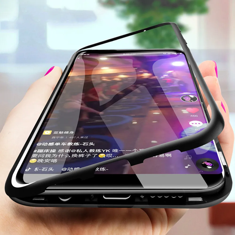 Роскошный Магнитный чехол для iPhone XR XS Max X 6 S 5 5S 5SE 7 8 Plus 6Plus 7Plus Чехол мобильного