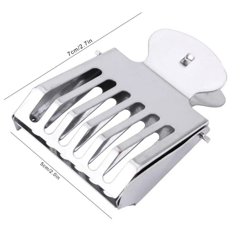 1/2 шт. Нержавеющая сталь пчела король зажим королевская клетка ловушка для