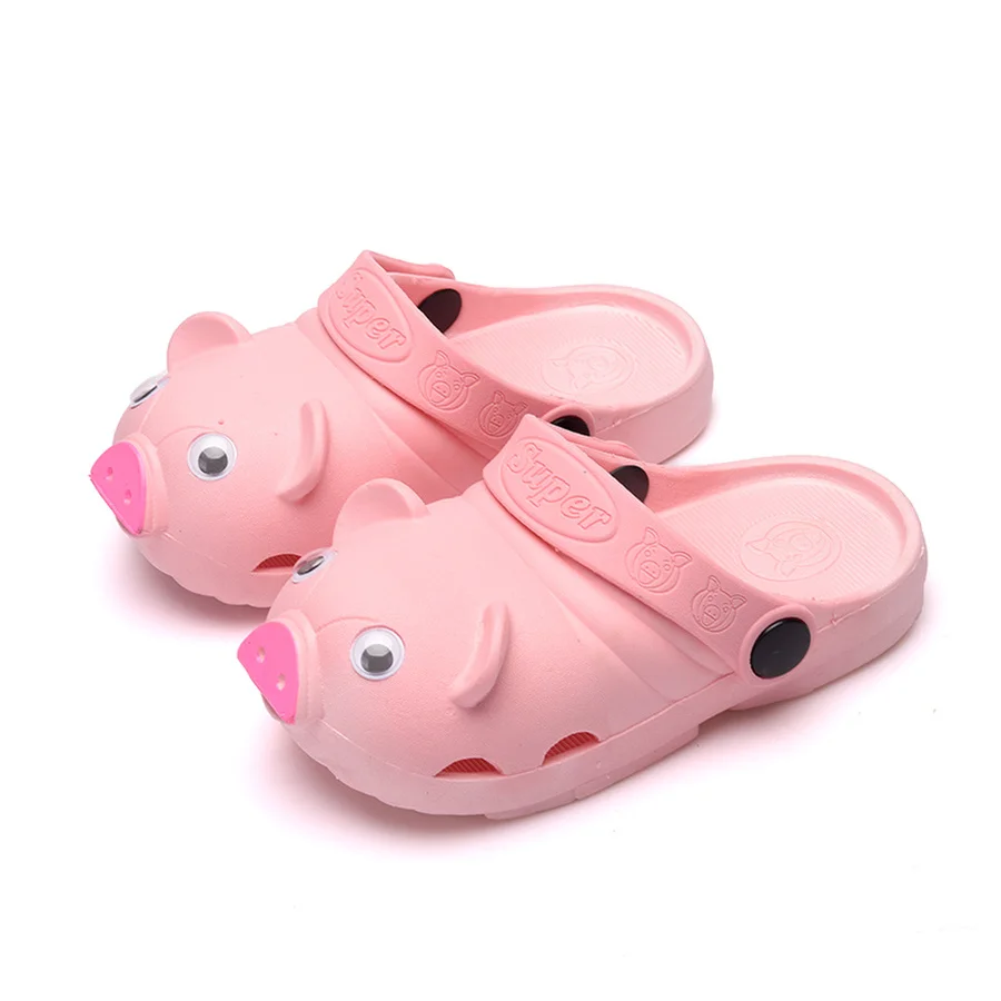 Детские летние тапочки с милой Свинкой для маленьких мальчиков и девочек Eva