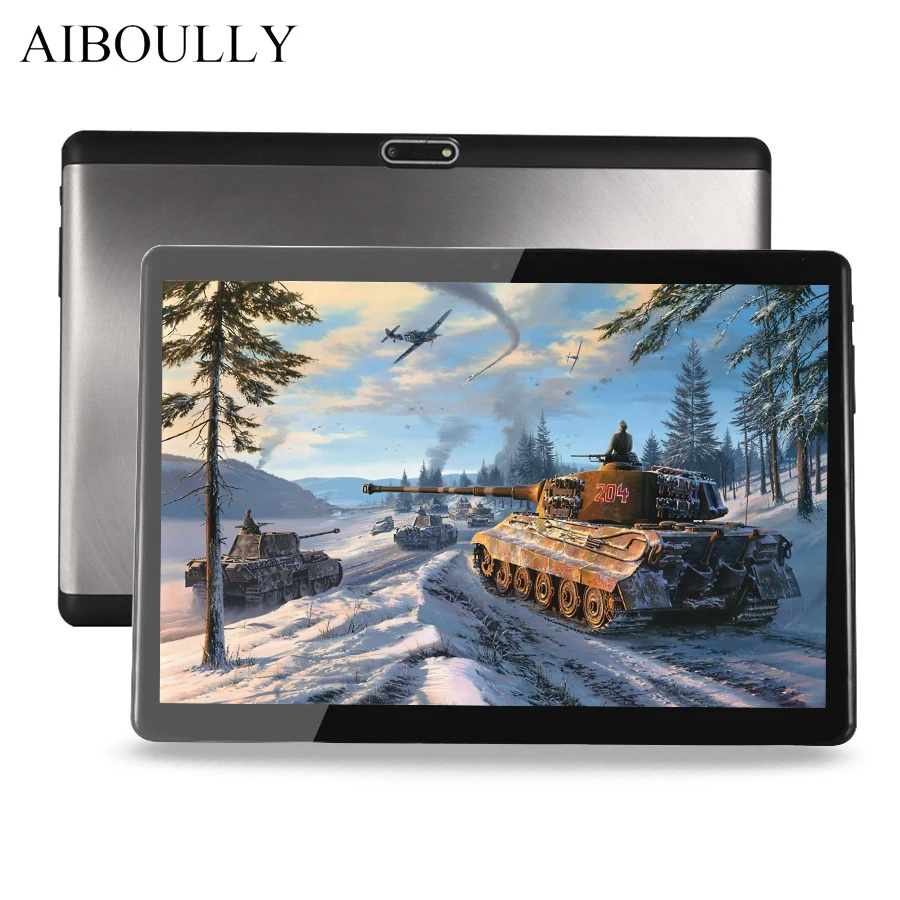 Aiboully 2018 Android 7 Tablet 10 1 дюймов 3g телефонные вызовы планшеты Wi-Fi 1920*1200 Восьмиядерный