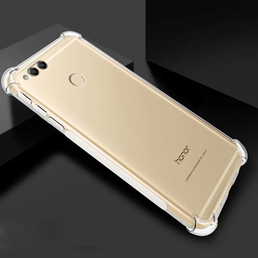 Модный Мягкий противоударный силиконовый чехол с четырьмя углами для Huawei play 7C