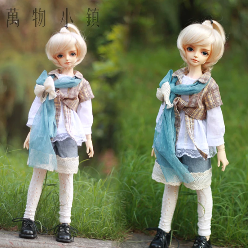 Милый лесной стиль костюм с рисунком «решетка»(6 шт.) для BJD MSD YOSD 1/4 кукла 1/6 одежда/наряд