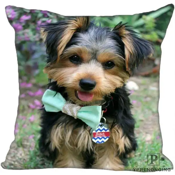 Square Pillowcases Декоративная Наволочка на заказ, йоркширский терьер, квадратная Наволочка на молнии, наволочки 35X35,40x40,45x45 см(одна сторона) 180516-14 - Цвет: Square Pillowcases