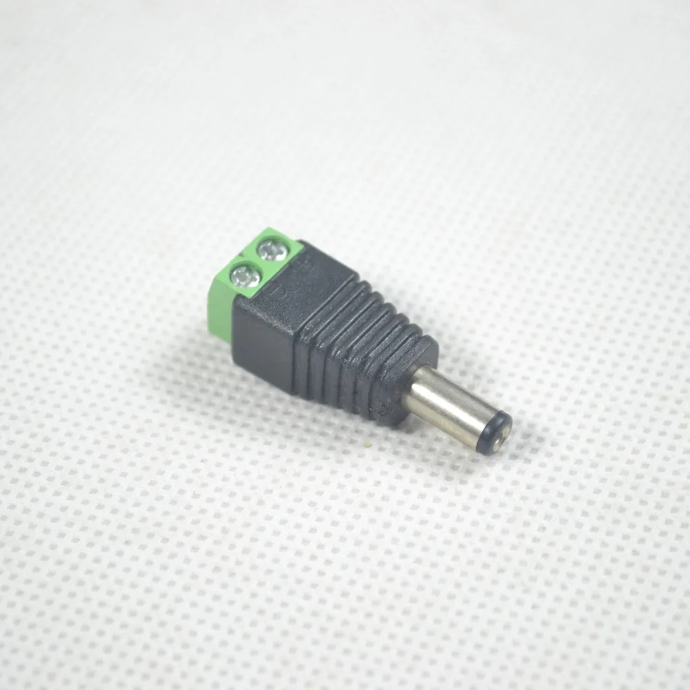 100 шт. Штекерный разъем постоянного тока для камеры видеонаблюдения 2 1 мм x 5 мм|plug