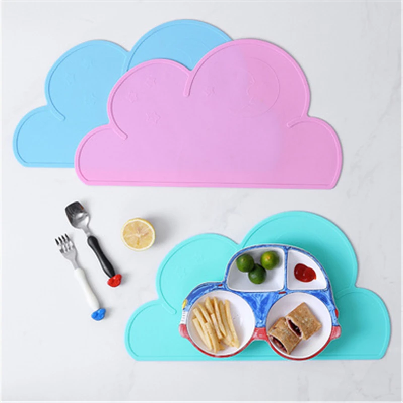 Creative Cloud Shape Silicone Placemat Food-grade Simple Table Mat Easy Clean Kitchen Accessories FDA and SGS Certification | Дом и сад
