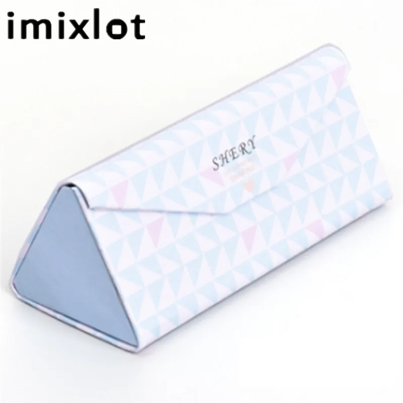 IMIXLOT Новое поступление солнцезащитные очки чехол Портативный листья треугольный