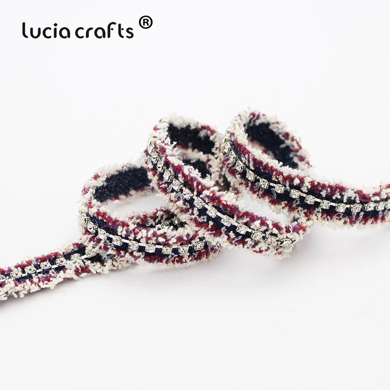 Lucia crafts 1 ярд 13/15/18 мм Фрезер для ногтей, сверлильный кисточкой лентой отделка тканевая лента для рукоделия костюм платье швейные материалы P0814
