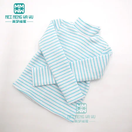 JPy4--012---B Одежда для куклы подходит 43 см 1/4 MSD BJD футболка для куклы, платье на бретелях в горошек - Цвет: JPy4--012---B