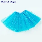 Юбки для девочек, детская одежда, летняя разноцветная юбка-пачка для девочек, 15 цветов, вечерние юбки принцессы
