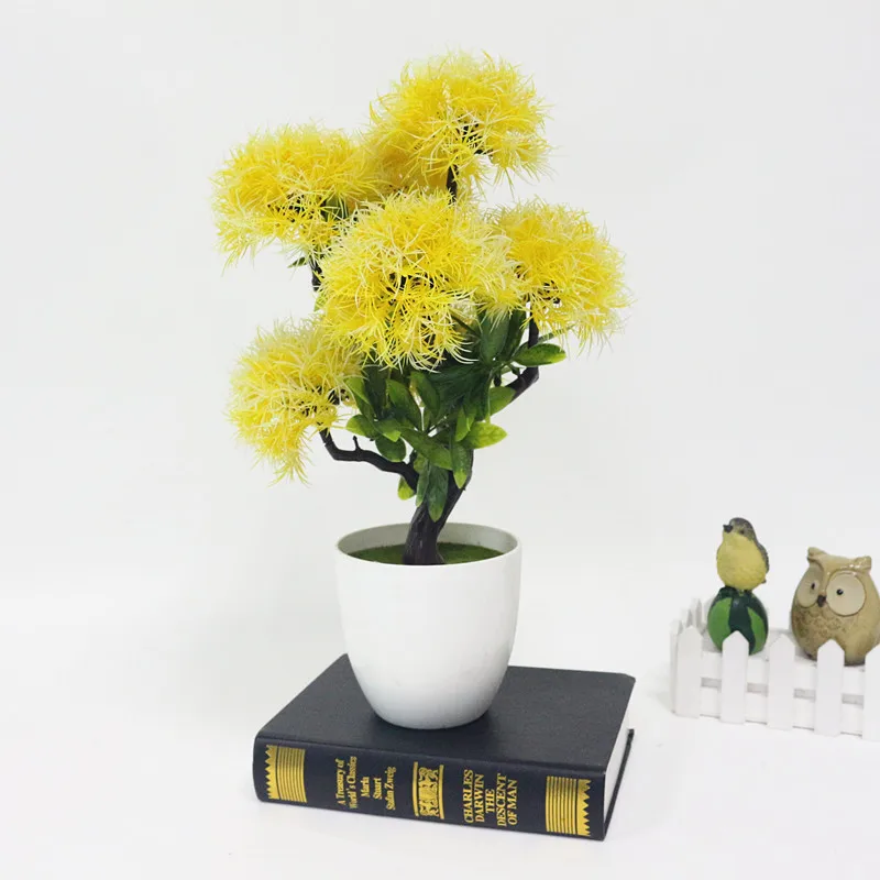 Искусственное растение Flone в горшке искусственное дерево пластиковые цветы