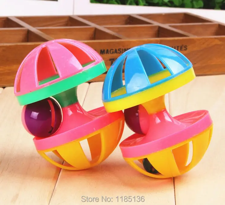 2016 Новый Стиль 2 Шт. Домашняя Кошка Игрушка Колокол Мяч Пластиковые Собака Играть