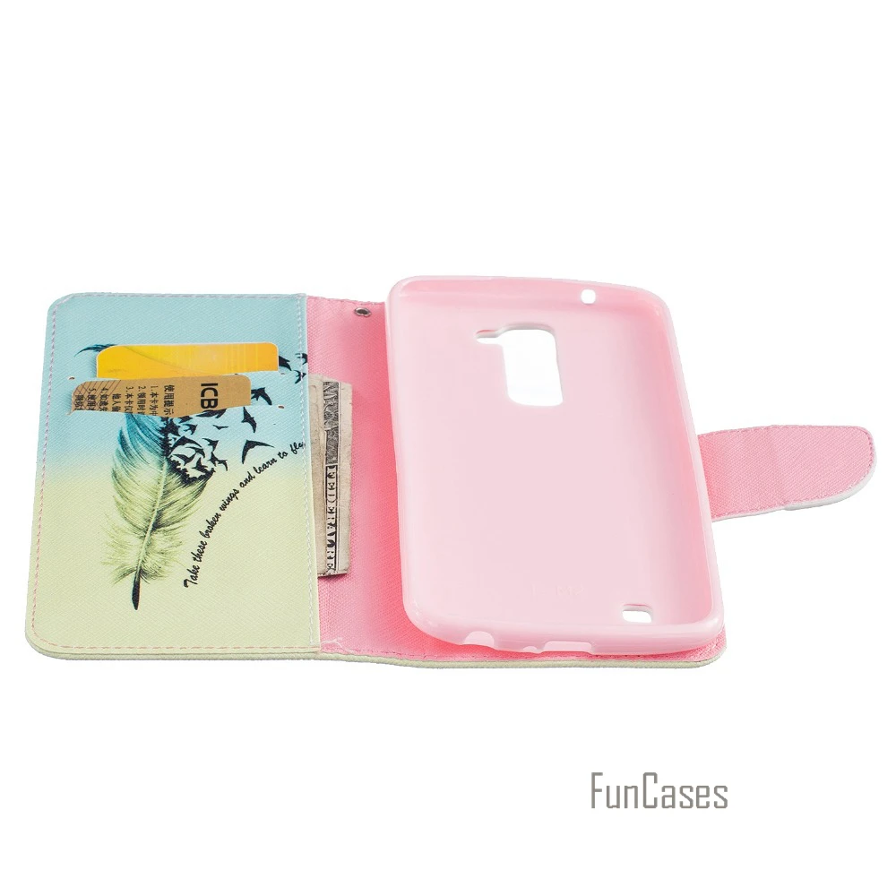 Для Coque LG K10 LTE чехол для Fundas M2 K420N K430 K430ds 5.3 дюймов + подставка визитница Капа |