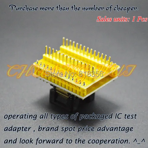 SSOP28  adapter conversion seats tssop28 to dip28 Apply to ssop8 ssop14 ssop16 ssop20 ssop24 IC socket Programmer adapter