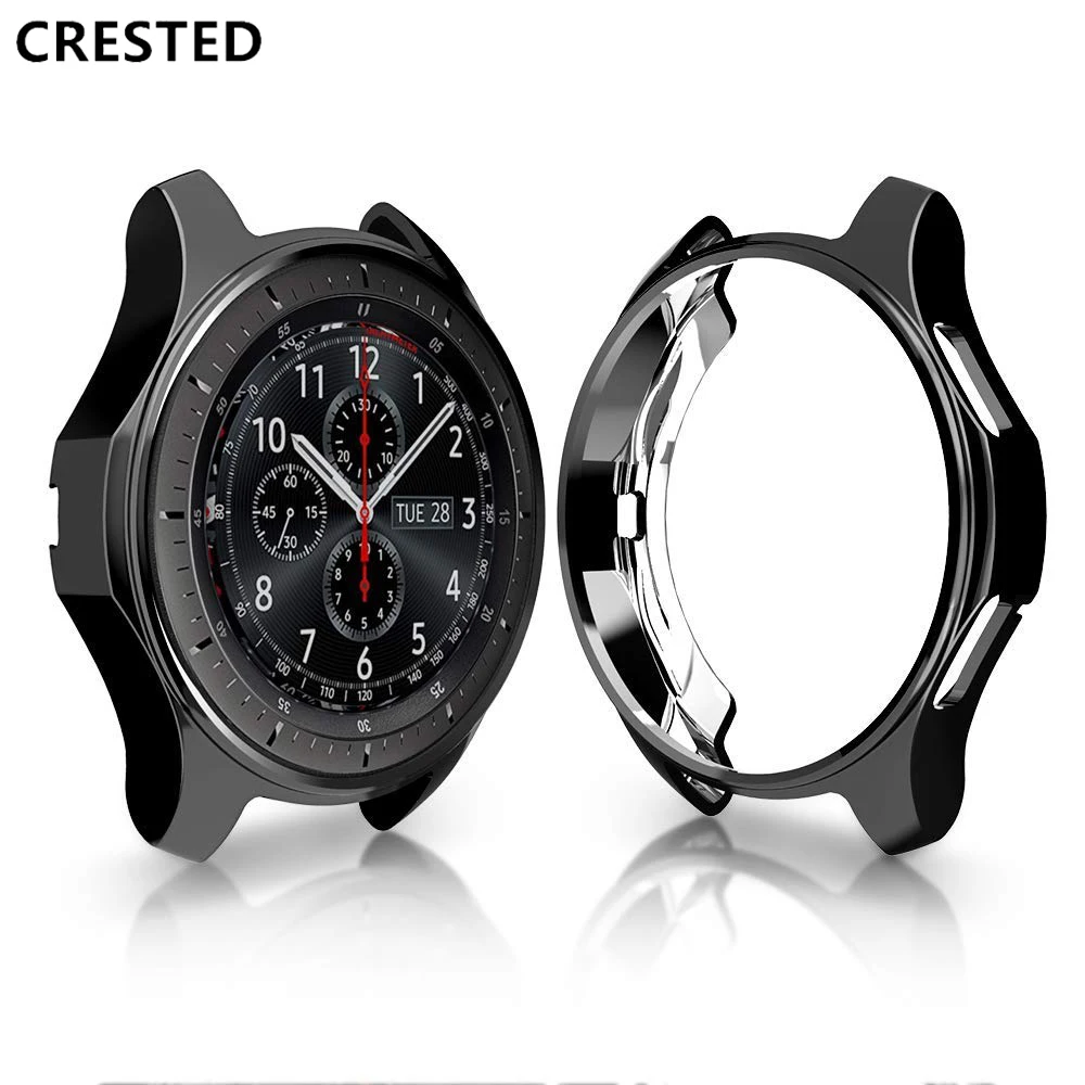 Чехол CRESTED Gear S3 frontier для samsung Galaxy Watch 46 мм чехол reloj Мягкий защитный с покрытием из