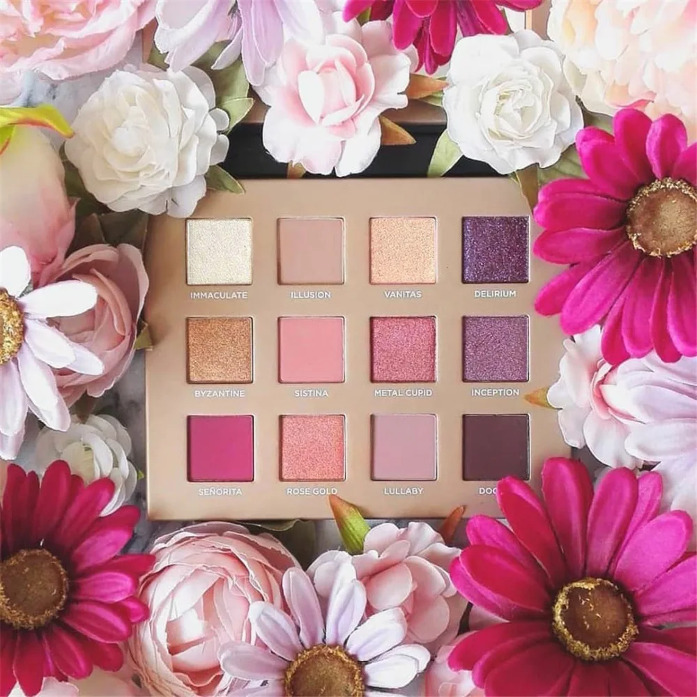 GIVENONE Cosmetics Dreamy Eyeshadow 12 цветов блестящая матовая Палетка натуральные стойкие тени