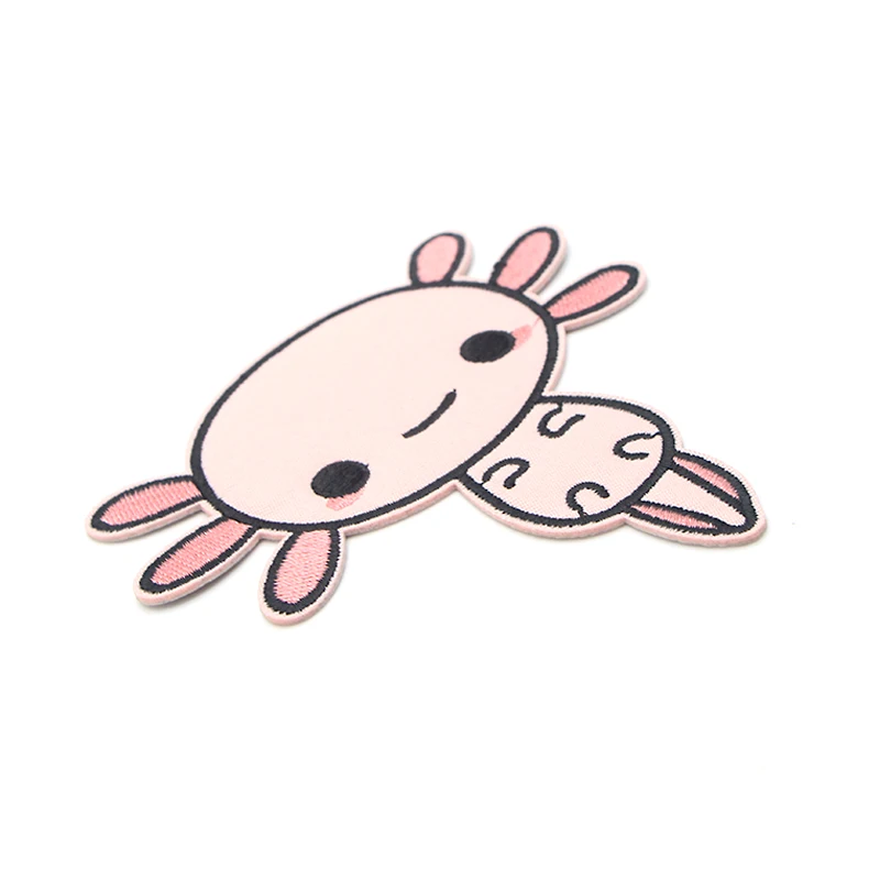 Happy Axolotl Милая аппликация патч ручной работы Железный на обуви сумка рубашка одежда для девочек аксессуары наклейки вышитые значки E0565