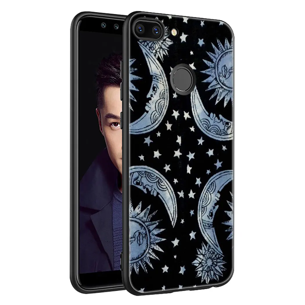 IYICAO Солнце Луна звезды красочный мягкий чехол для телефона Huawei Honor 6a 7A 9X20 Pro 7C 7X8 9 10