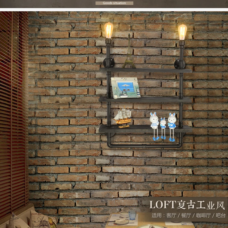 Промышленная индивидуализированная лампа для водопроводной трубы винтажная