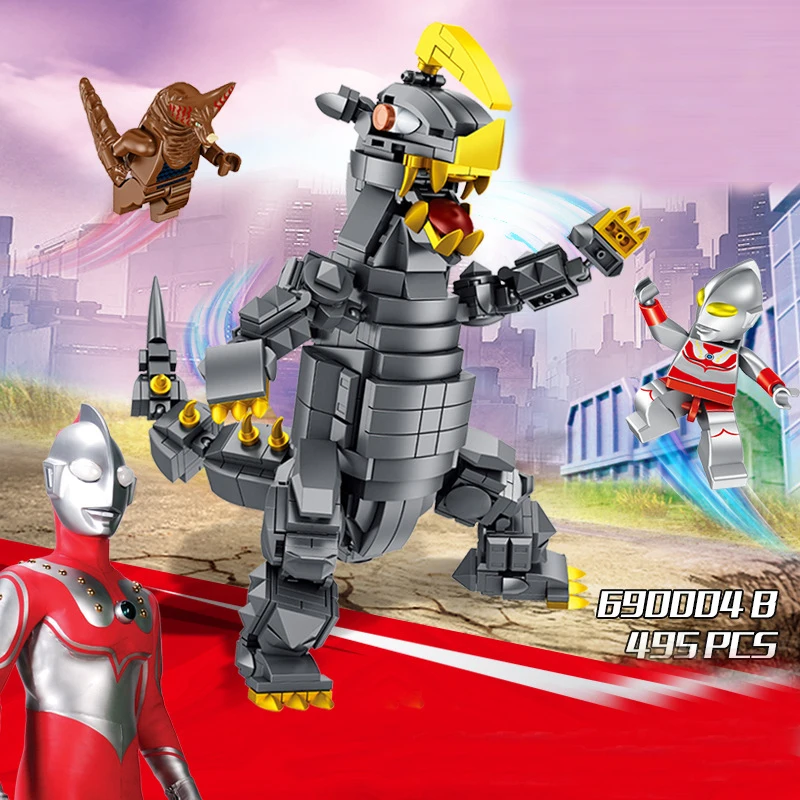 Savin Ultraman модель блоки игрушки Мех телограждение Монстр Блейк Кинг строительные