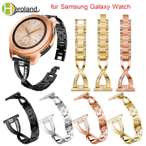 Сменный ремешок для часов Samsung Galaxy Watch 42 мм, 20 мм, из нержавеющей стали, умные браслеты для Samsung Galaxy Watch