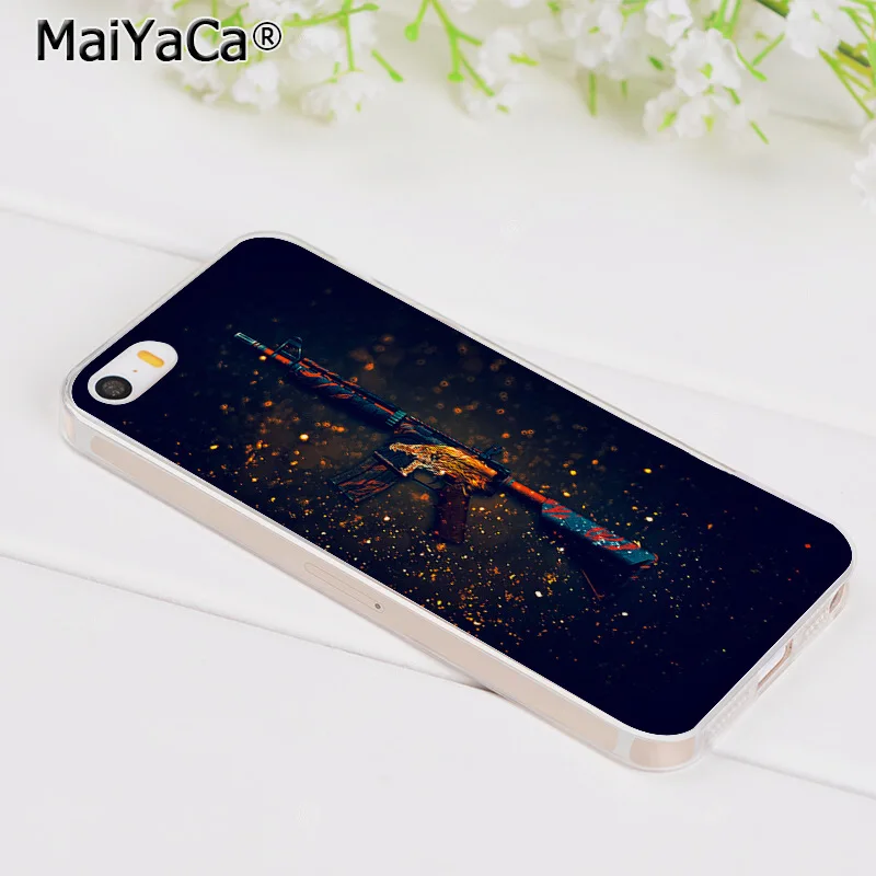 Аксессуары для телефона MaiYaCa cs go gun чехол iPhone 6S 6plus 7 7plus 8 8Plus X XS XR 5S 12Pro 11pro max